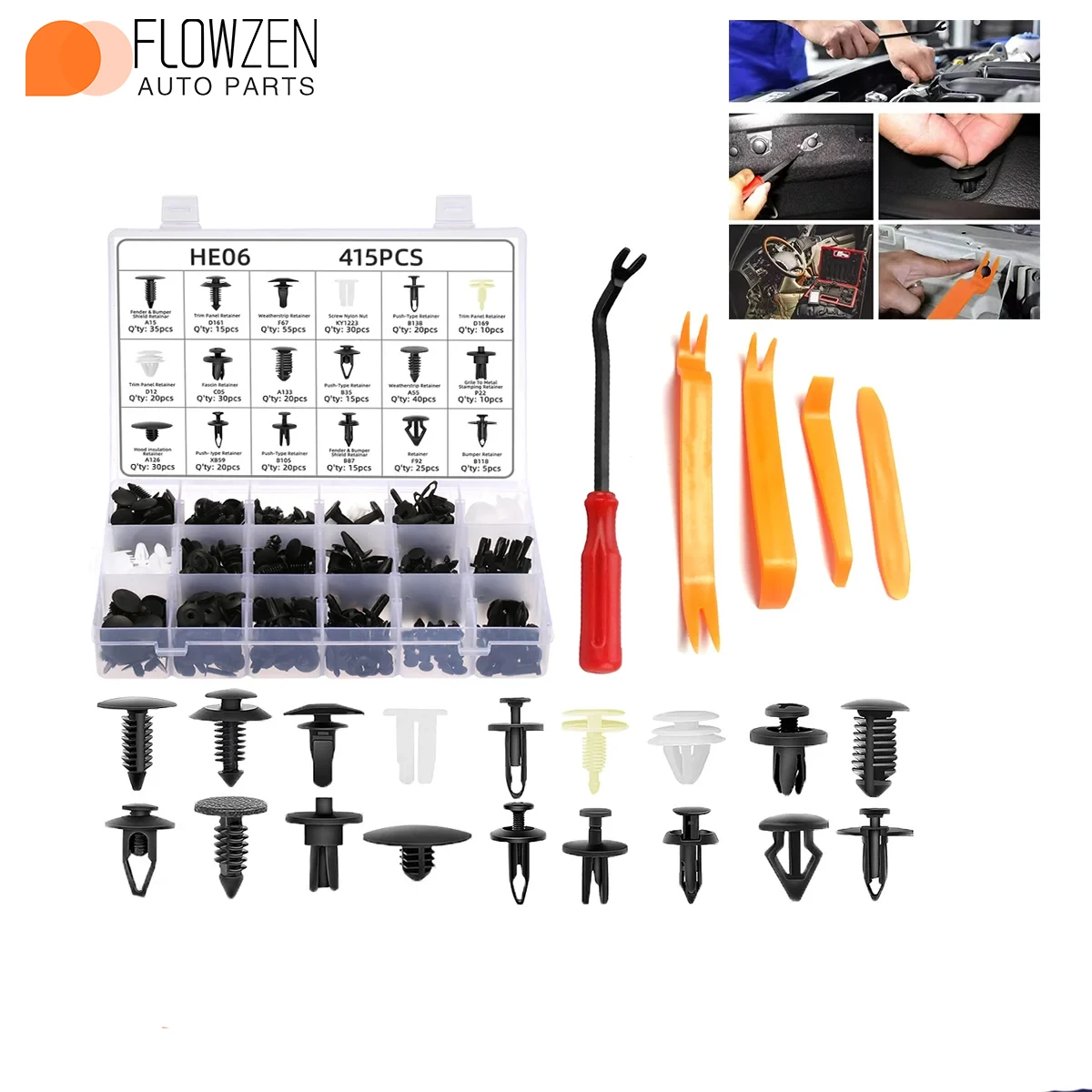 35Pcs Push-In Bumper Mounting Clips Retainers Expanding Rivets 51111908077 51111964186 51110029491 1400804 90508809 Fit For BMW - Foto 3