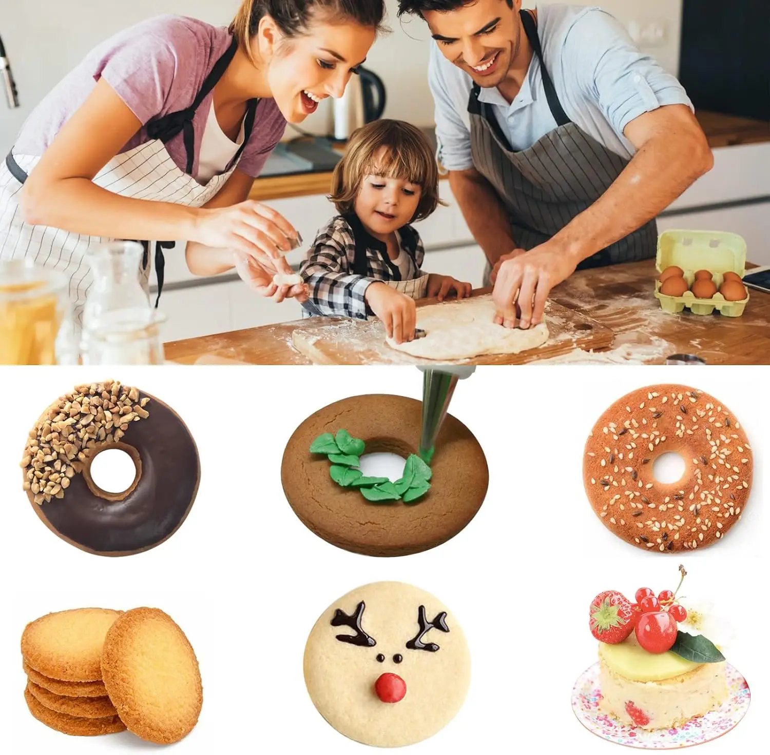 Cookie Cutter 12PCS Mini Biscuit Cookie Cutter Set Professional Materiel Patisserie Cake Accessory Pastry Utensil Baking Mold Cookie Mould