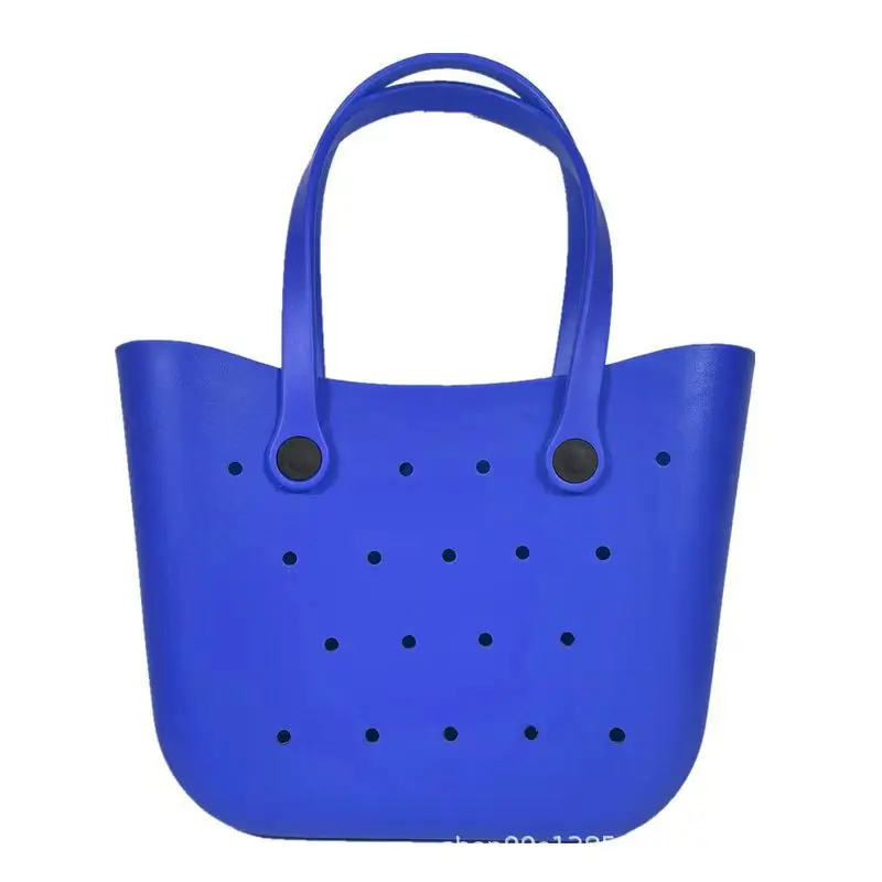 New Hole Bag EVA Handbag Plastic Molded Beach Bag Basket Hole Bag
