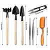 12PCS Mini Garden Planting Tool Set for Succulents Weeding Digging Planting Transplanting Miniature Fairy Garden Gardening Tools 2