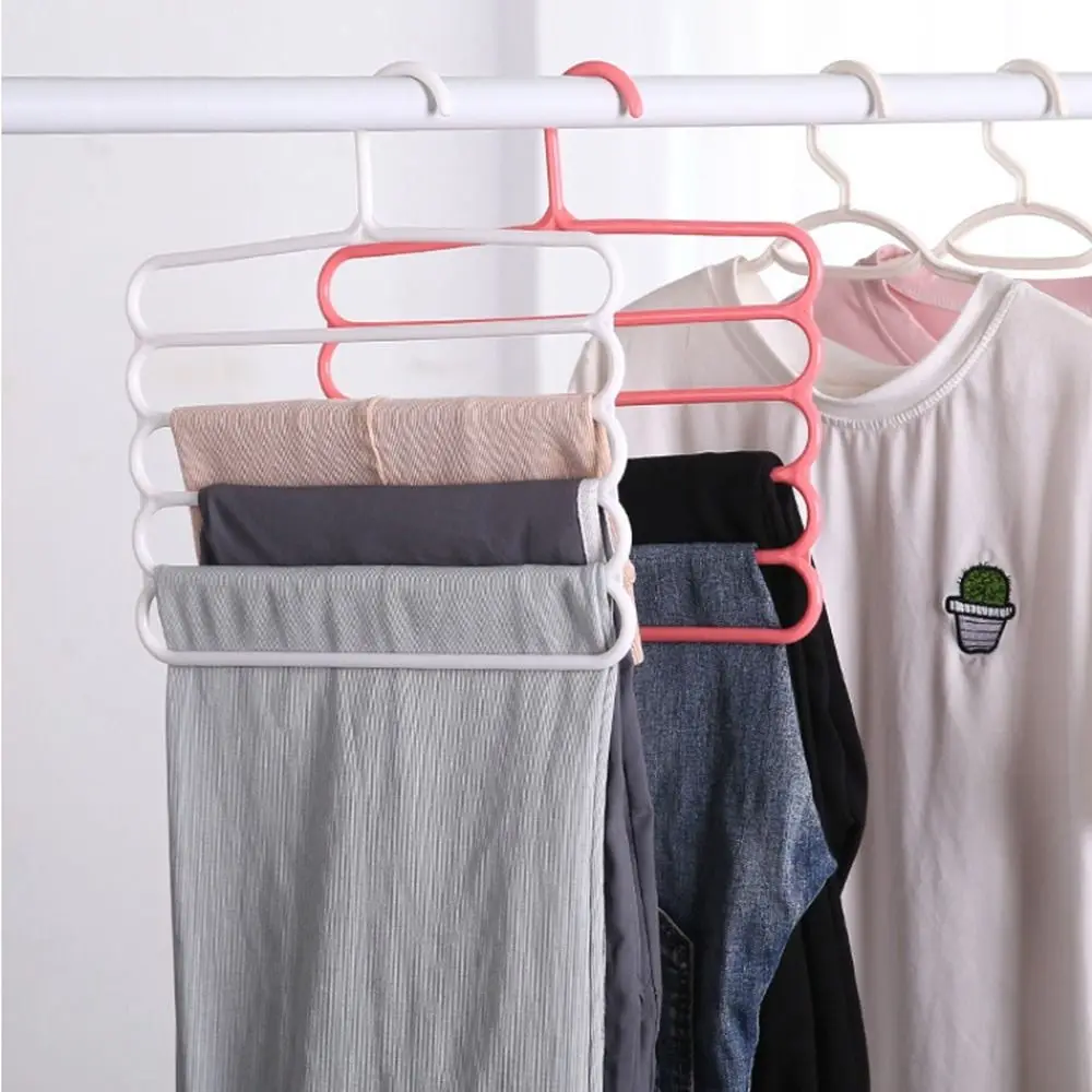 Bedroom Wardrobe Closet Organizer Trousers Scarf Storage Multilayer Trousers Hanger Storage Rack Clothes Hanger Pants Hangers 3