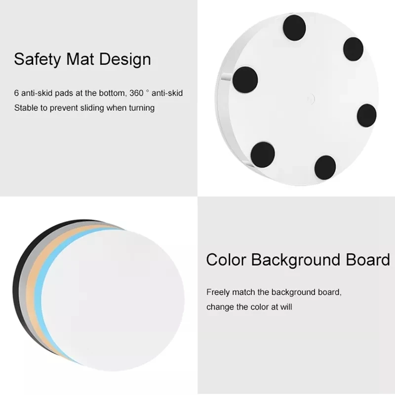 22-30CM Remote Control Electric Rotary Turntable 100KG Load Rotating Exhibition Display Stand Base for 3D Scanning Photography