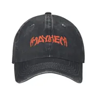 Lady Gaga Mayhem Tour 2025 New Album Printed Cap For Unisex Cotton  Trucker Hat Daily Wear Baseball Cap Adjustable 1