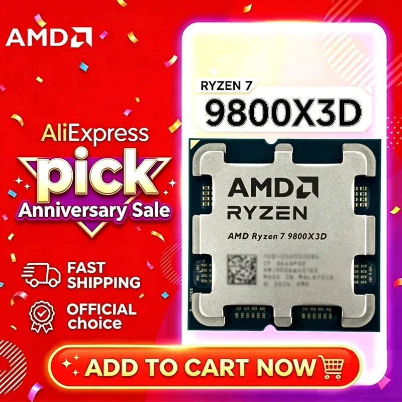 AMD 라이젠 7 9800X3D R7 9800X3D Zen5 4nm 8코어 16스레드 최대..