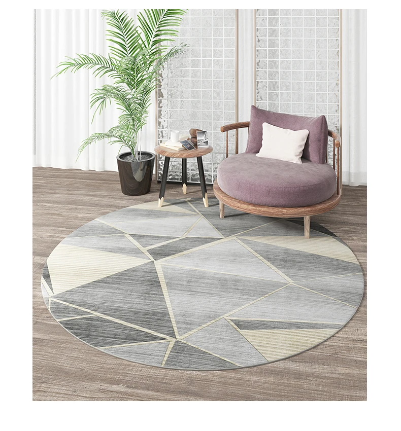 

GP4991 Circular Carpet Bedroom Hanging Basket Swivel Chair Cushion Computer Chair Cushion Circular Carpet Cushion