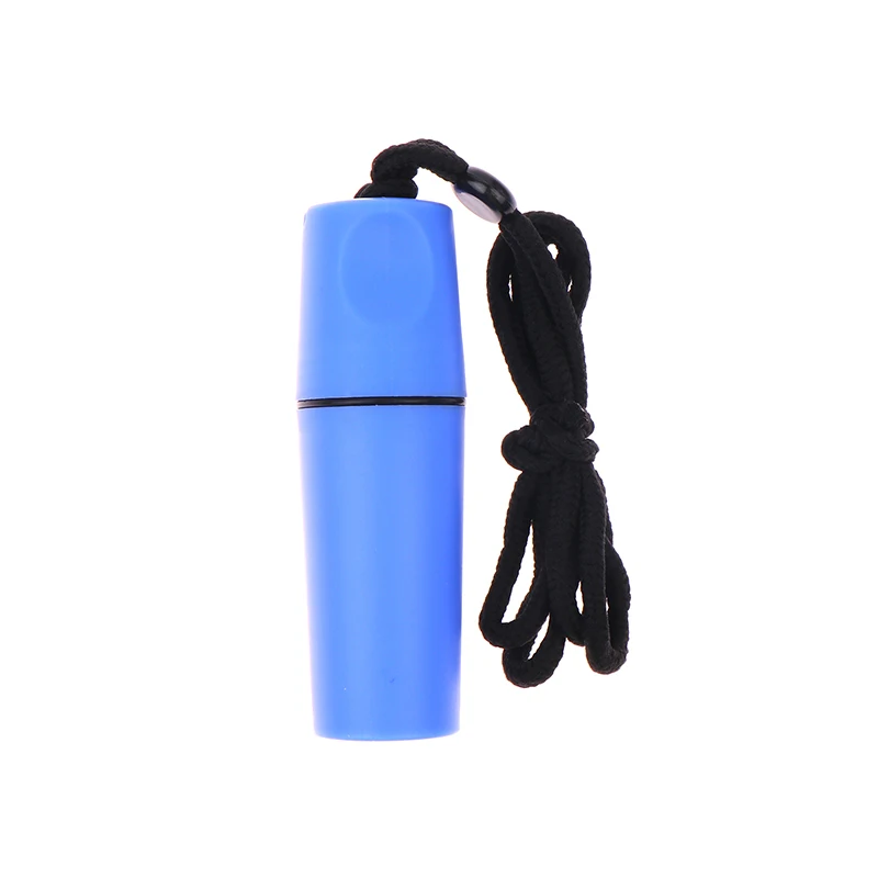 11*3.6cm Practical Water Resistant Tube With Black Lanyard Portable Outdoor Storage Case For Coins Cash_voghion.com