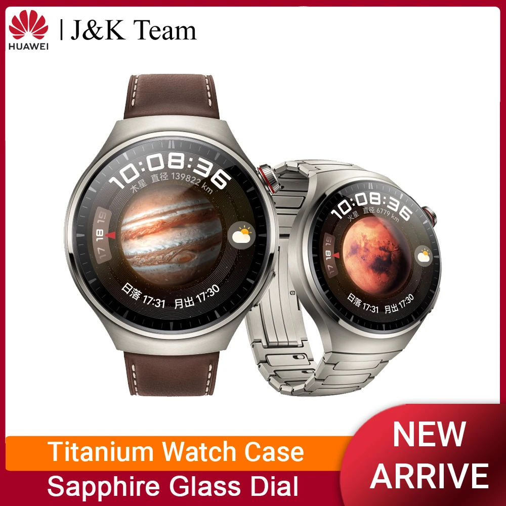 HUAWEI Watch 4 Pro,チタンケース,サファイアクリスタルダイヤル,携帯  