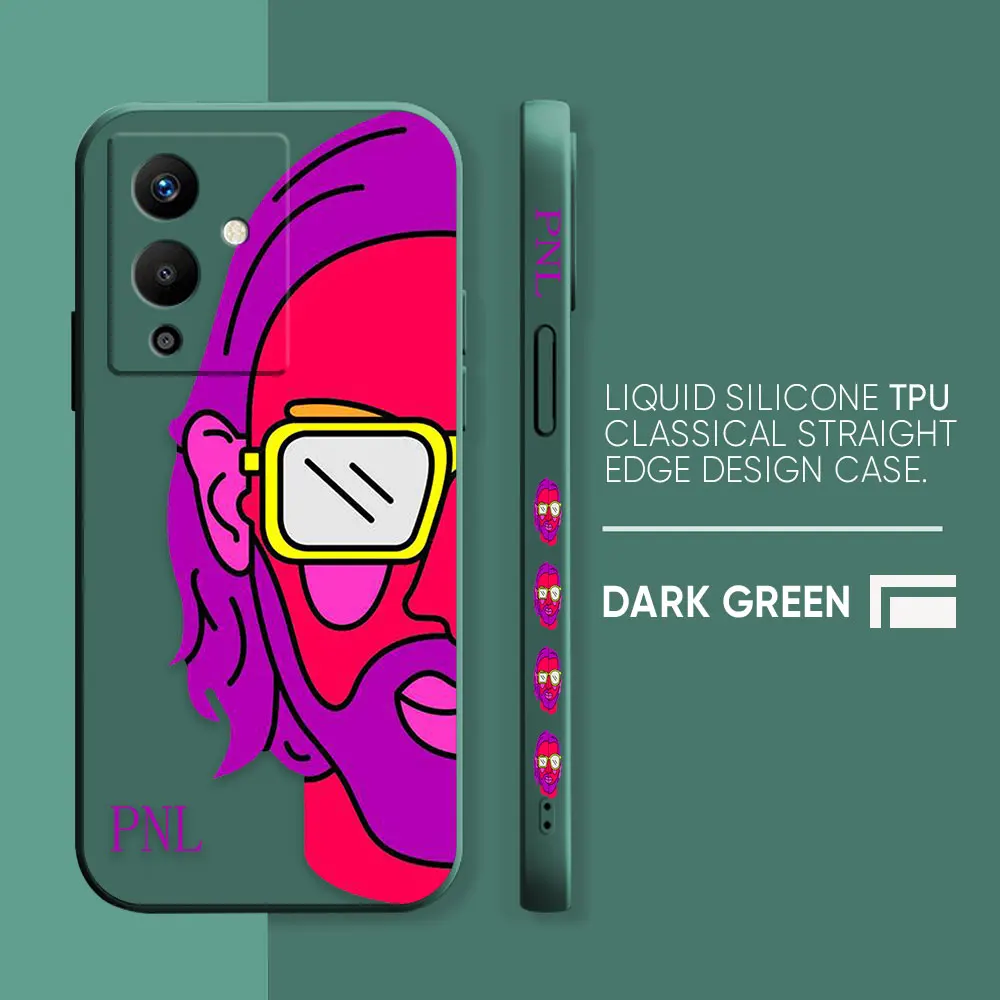 thumbnail image 1 of Funda de teléfono para Infinix SPARK NOTA 11 12 G96 8 SMART 5 6 7 POVA 3 4 PRO Funda Cqoue Shell Capa rapero cantante PNL QLF Yinuoda, 1 of 5