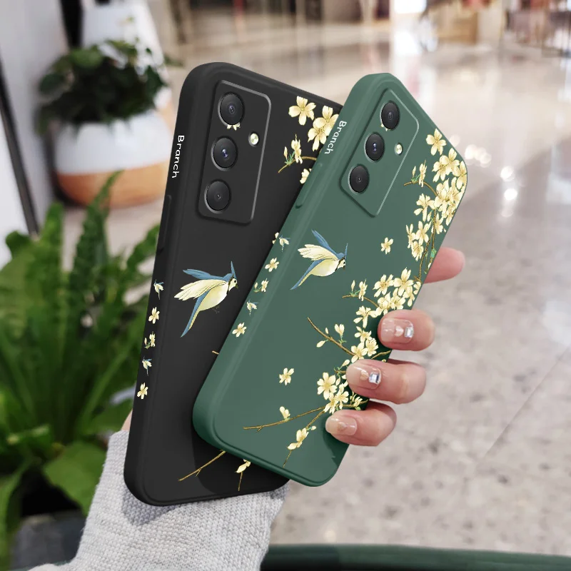 Elegant Plum Tree Branch Phone Case - Artistic Protective Cover