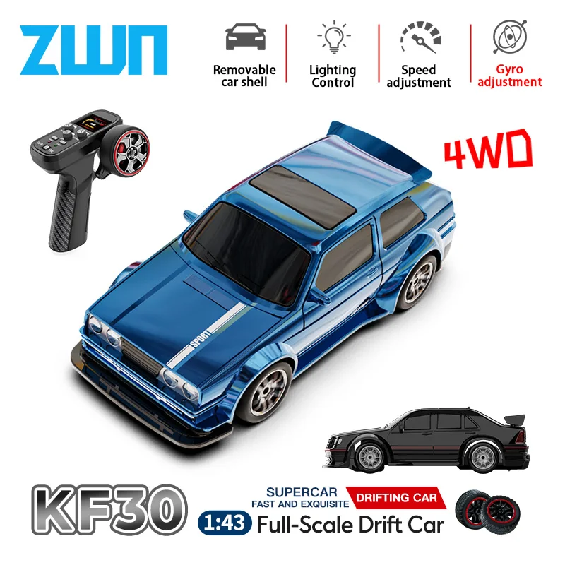 ZWN KF30 1:43 4WD Drift Racing RC Car With Gyroscope Speed Real