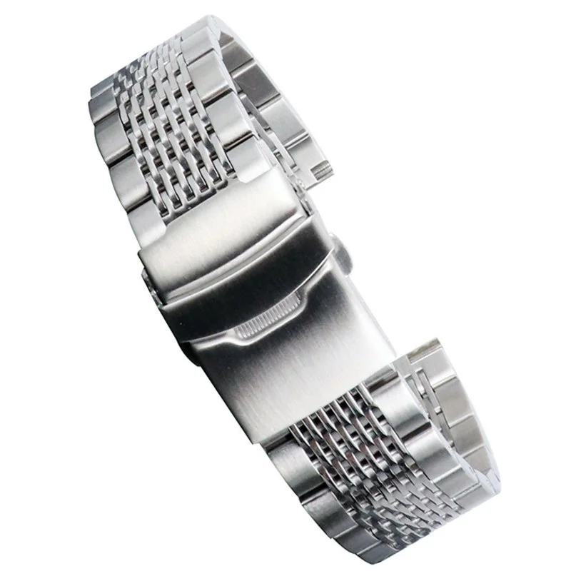 Cinturini In Acciaio Massiccio Per Orologio Montblanc Huawei 2 4 3 Gear S2 Sport Classic Active 2 40/44Mm 42/46/41Mm Cinturino Di Sicurezza Per Orolog