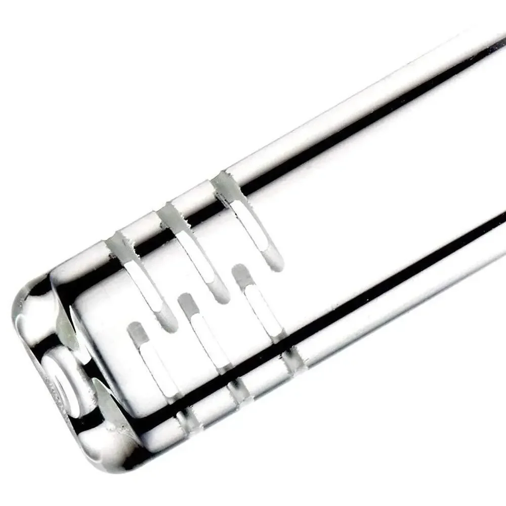 4 Pcs 4.7" Clear Glass DownStem Diffuser 14mm Male Down Stem with 2 Cleanning Brushes