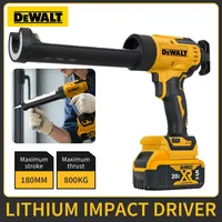 Pistolet à mastic sans fil Dewalt, pistolet à silicone électrique, 6 vitesses, pistolet à colle pour verre, outil de remplissage et d'étanchéité, compatible avec les batteries Dewalt 1