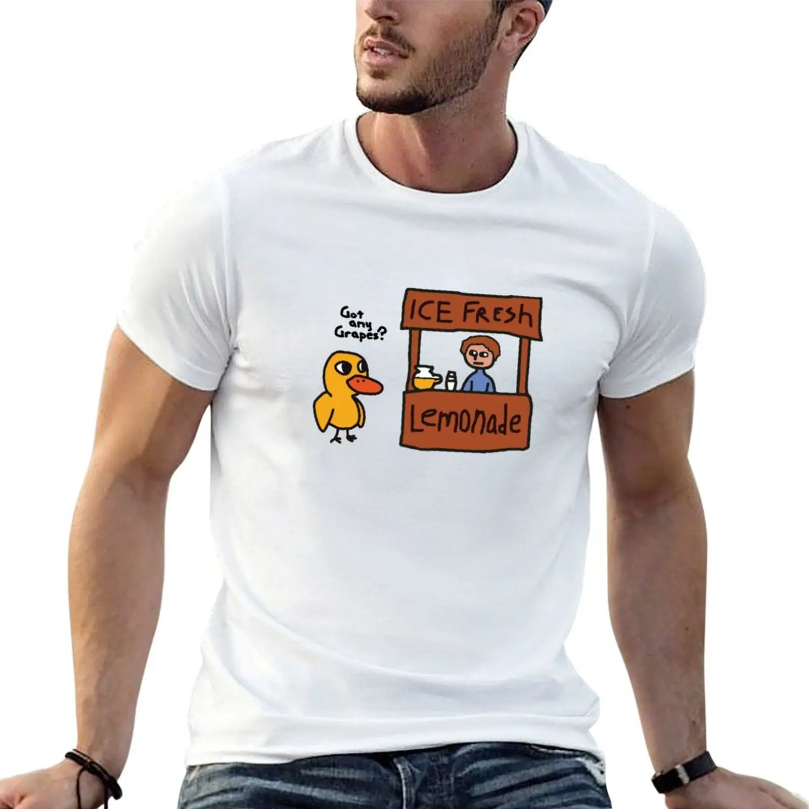 

Lemonade Stand Got Any Grapes T-shirt summer clothes anime clothes aesthetic clothes summer tops t shirts for men
