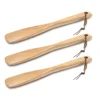 40cm Shoe Horn Flexible Handle Shoehorn Useful Shoe Lifter Professional Shoe Spoon High-quality Wood Material Home Tools 5