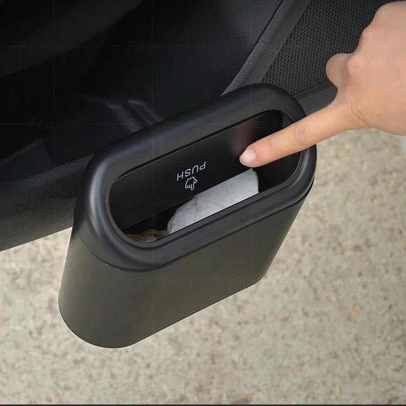 Car trash can storage box Car Pressing Type trash can For Hongqi H5 H6 H9 HS5 HS7 H7 HS3 EHS9 HQ9 E-HS3 E-QM5 Hongqi Accessories