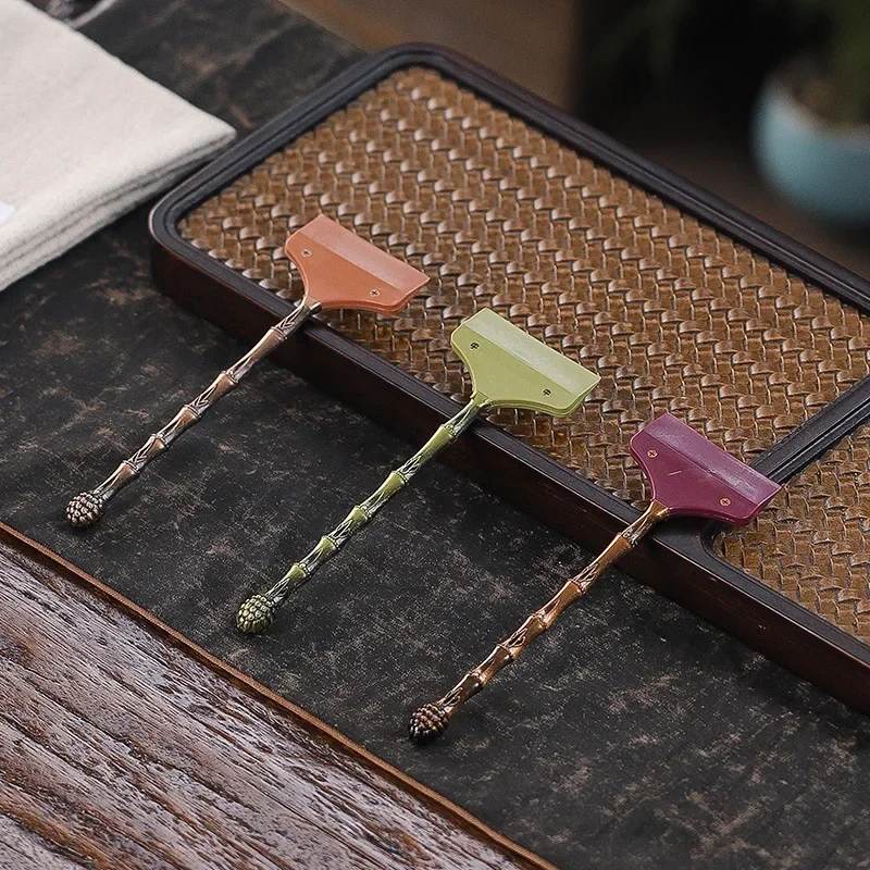 Silicone tea brush tea table scraper accessories drainer tray brush kung fu set ceremony accessories
