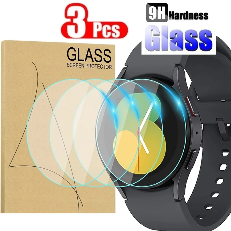 Tempered Glass on Samsung Galaxy Watch 5 44MM 40MM Screen Protector for Samsung Watch 5 Pro 45MM 44MM 40MM Protector Film Foil