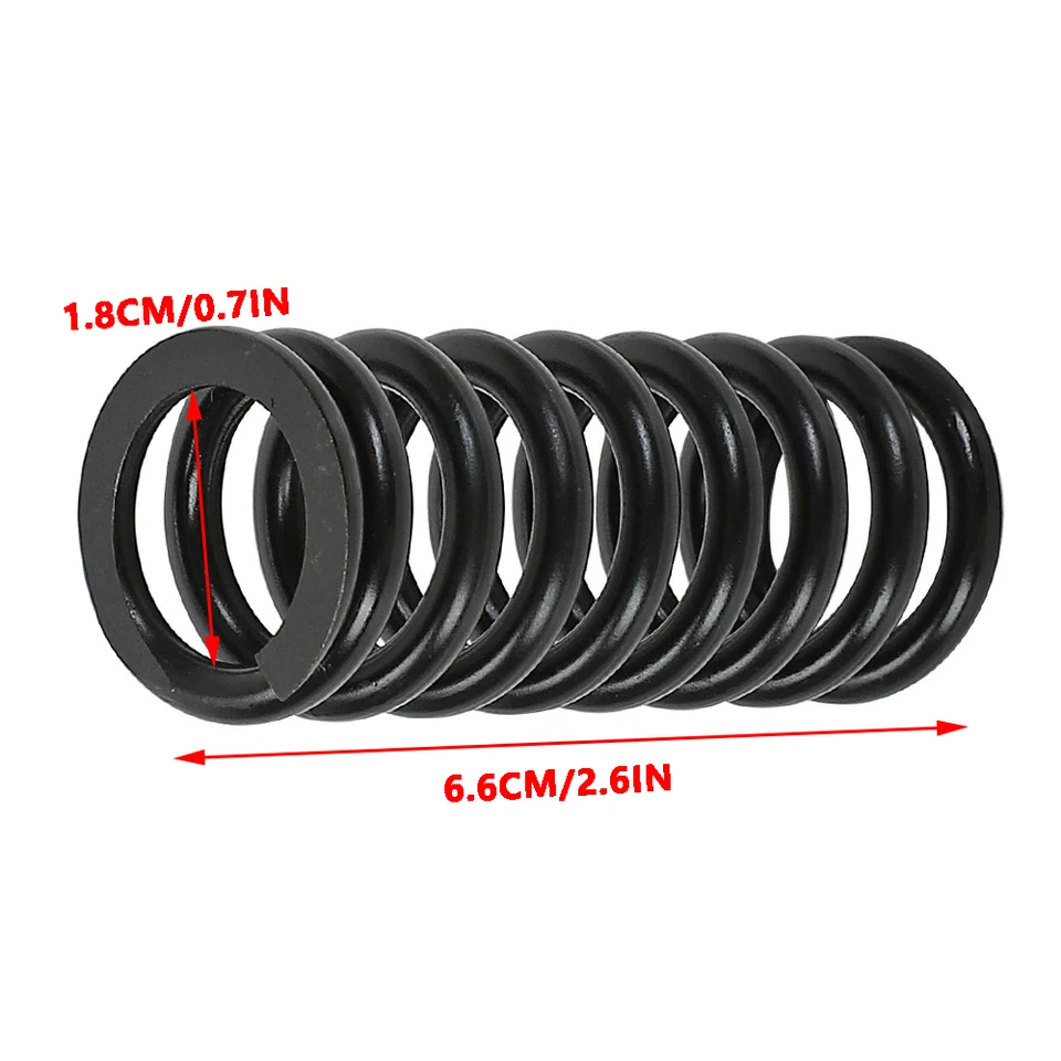 Amortiguadores De Gas Para Puertas - 2 Unidades, 445N Cada Uno, Longitud 50 Cm, Negro