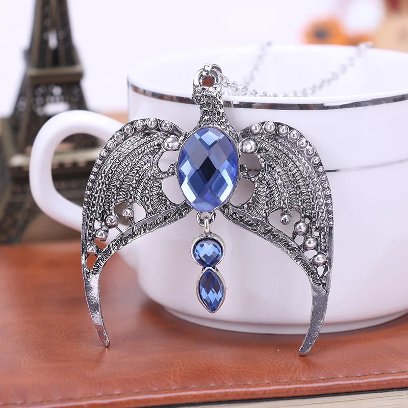 Harries Potter Collana Vintage Periferiche Cinematografiche Ravenclaw Lost Diadem Magic Academy Eagle Jewelry Regalo Della Fidanzata