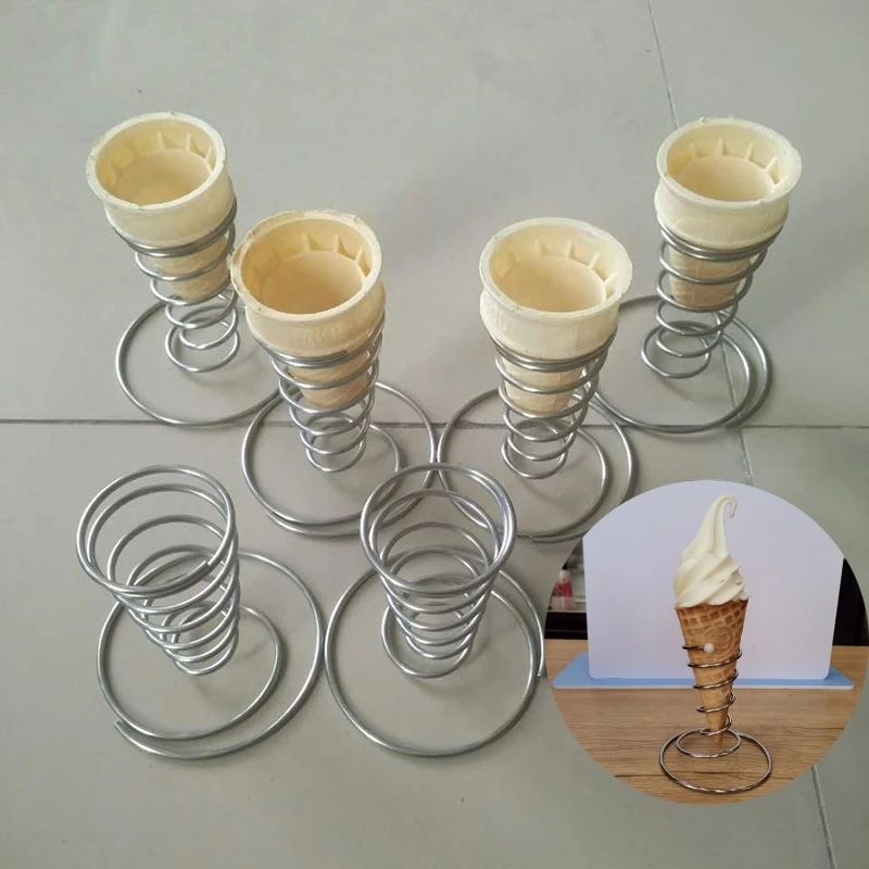 Ice Cream Cone Holder Display Stand Birthday Wedding With Base Popcorn Reusable Restaurant Sushi Hand Rolls Sweets Shop Party