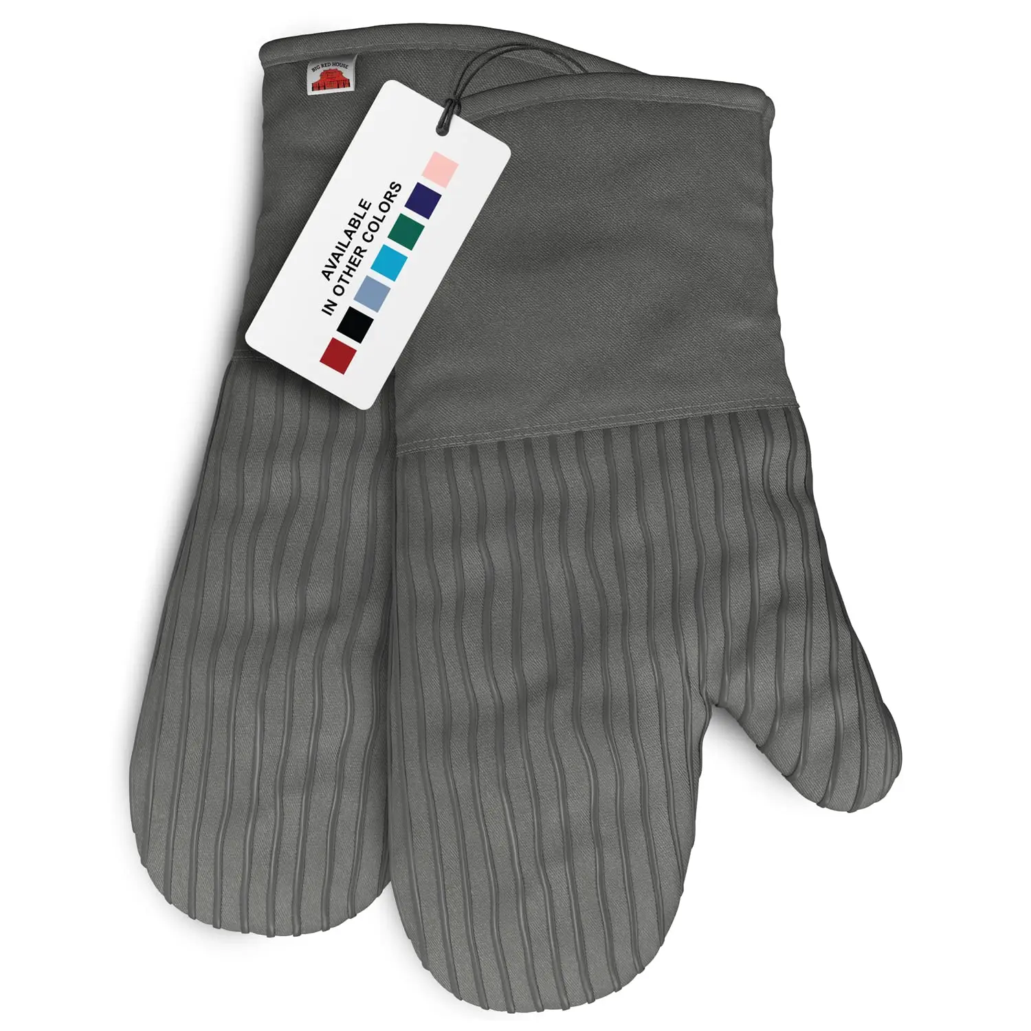 Heat-Resistant Oven Mitts-Set of 2 Silicone Kitchen Oven Mitt Gloves