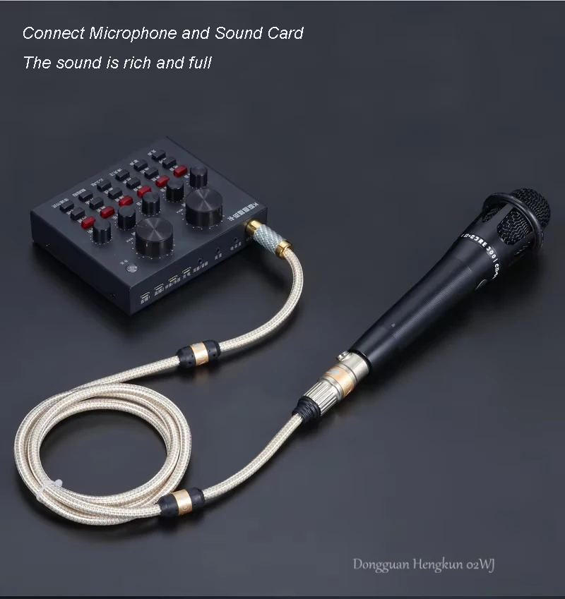 TRS 3-adriges XLR-Buchse auf 1/4 Zoll Stereo-Klinkenkabel, 0,75–30 m abgeschirmtes Mikrofonkabel für AMP/Soundkarte/Mixer – Detail 11