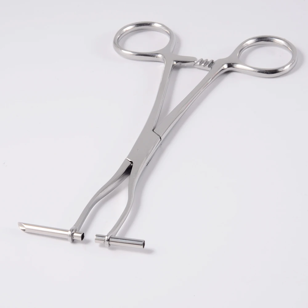 1/7PCS Piercing Tools Septum Forcep Stainless Steel Needle Clamp
