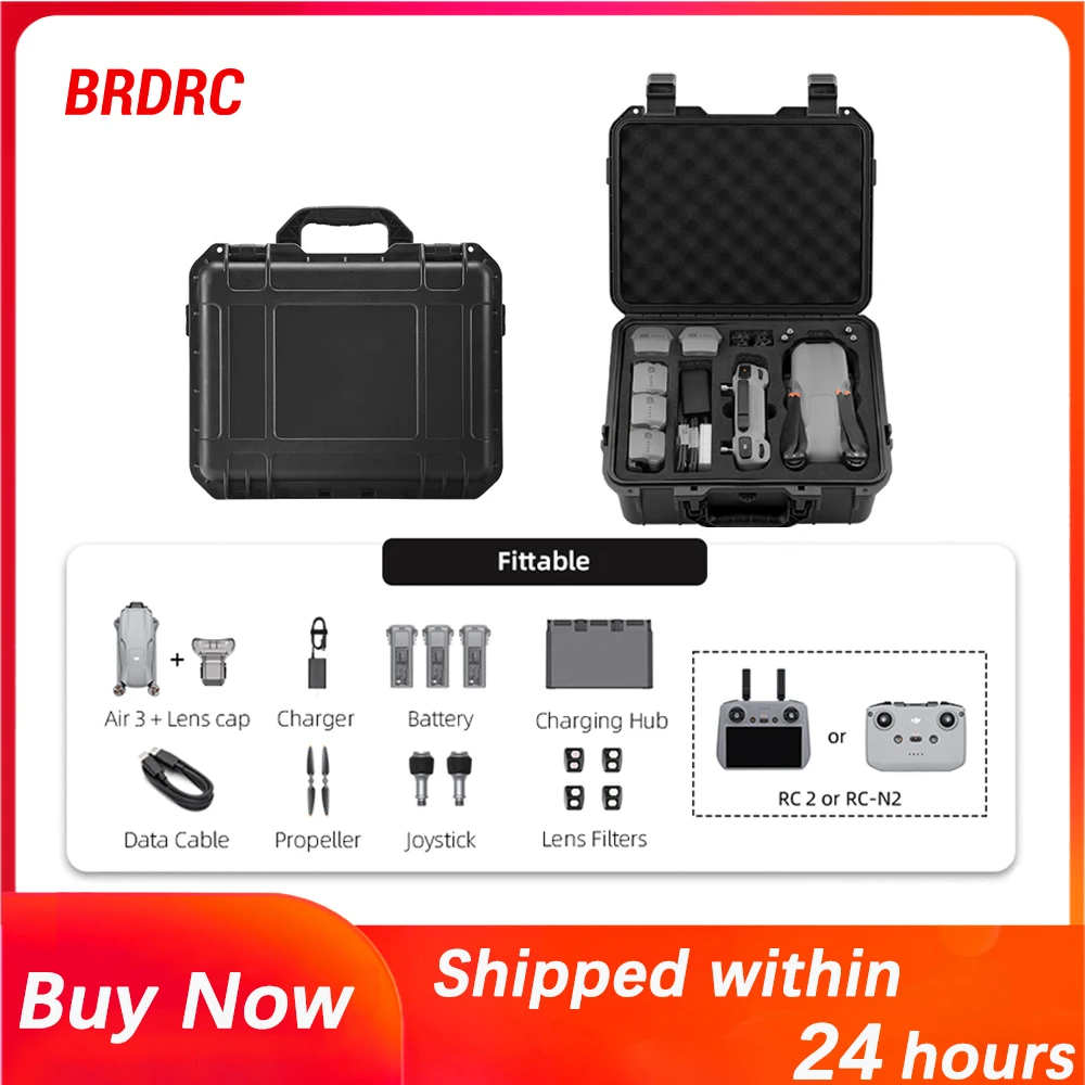 Valise de transport pour drone DJI avec mousse intérieure sur mesure, poignée renforcée et coins métalliques