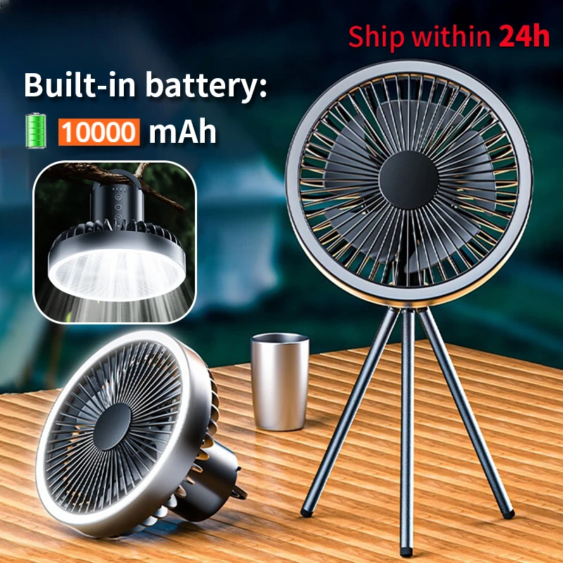 

Портативный ручной мини-вентилятор из магнитного материала, 10000 мАч