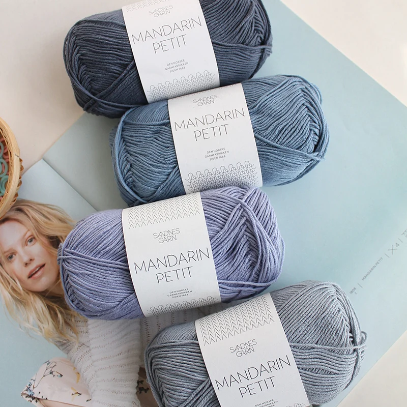 1*50g Sandnes Garn Petit 100% Cotton Handknitting Yarn For Sweaters - Yarn - AliExpress