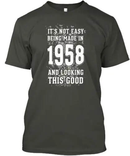 

Забавный подарок на день рождения 1958, футболка «Сделано в США» от S до 5XL