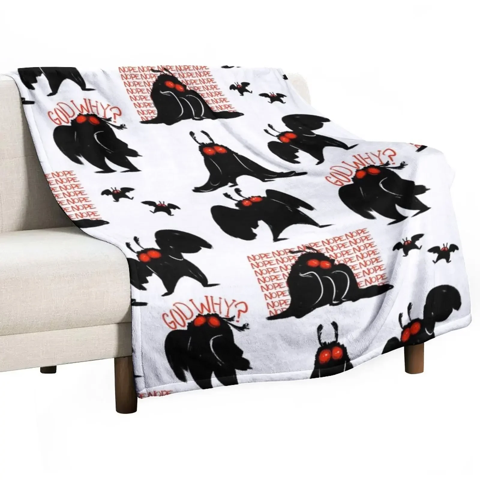 

And It's Mothman! Throw Blanket Blankets Sofas Of Decoration wednesday Blankets