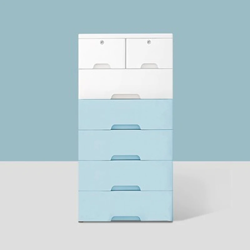 

Thicken drawer storage cabinet baby storage plastic cabinet children's wardrobe household toy combination five drawers