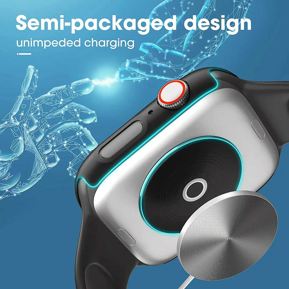 Glass+Cover For Apple Watch Case 45mm 41mm 44mm 40mm 42mm 38mm iWatch Accessorie Screen Protector Apple Watch Serie 3 4 5 6 SE 7