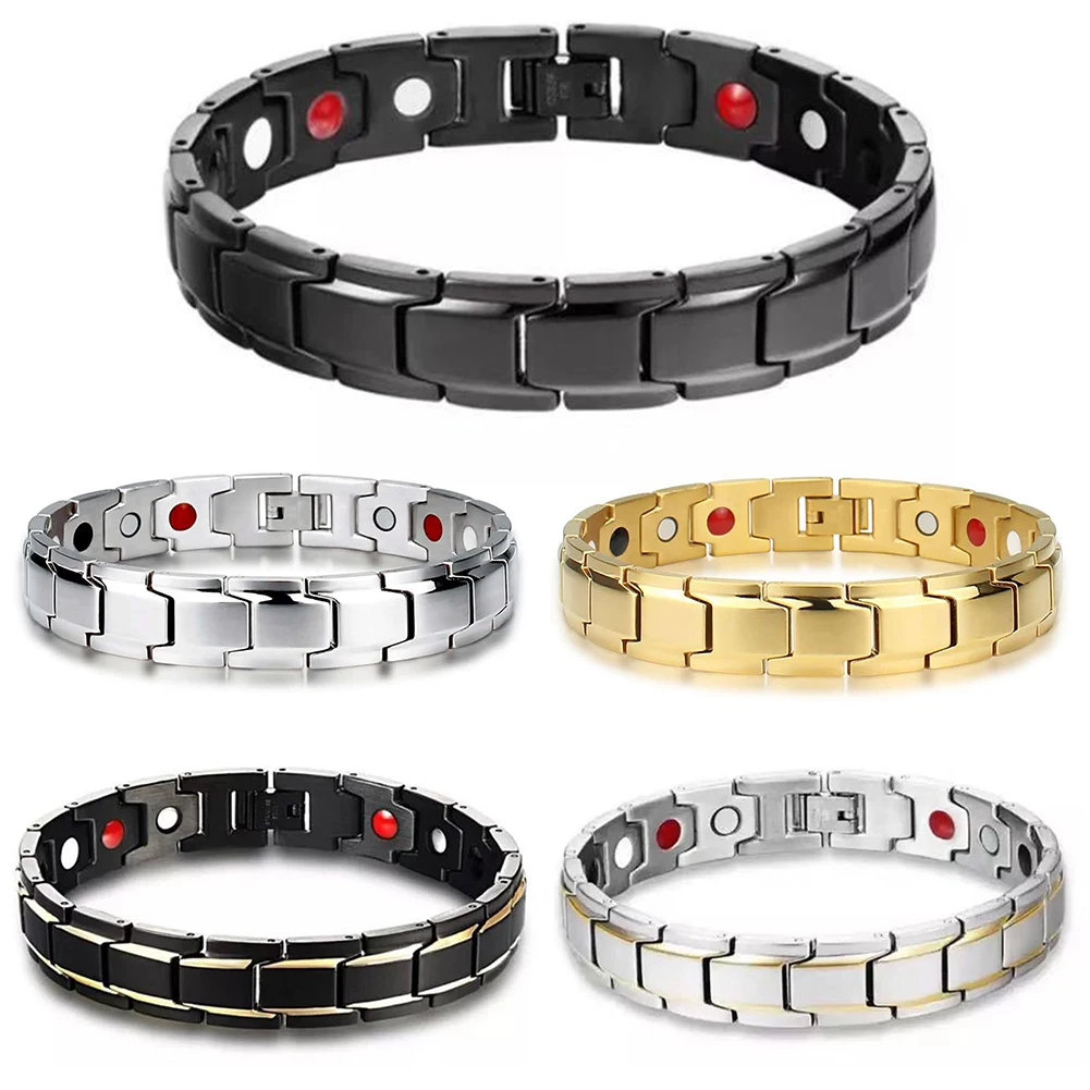Men Women Magnetic Health Lose Weight Bracelet Power Therapy Detachable Power Therapy Magnets Negative Jewelry