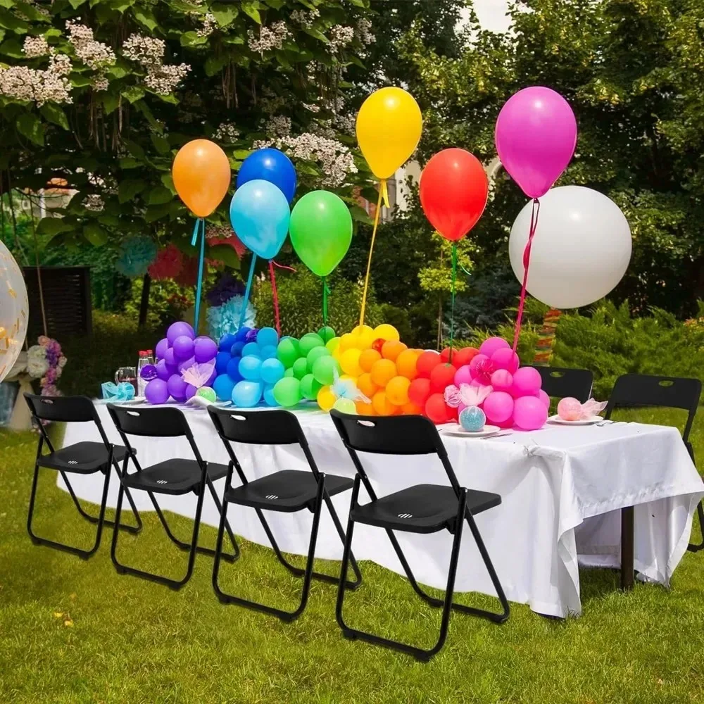 20 Pcs Plastic Folding Chair Steel Folding Dining Chairs Folding Chairs Bulk Fold up Event Chair Portable Commercial Chair 2