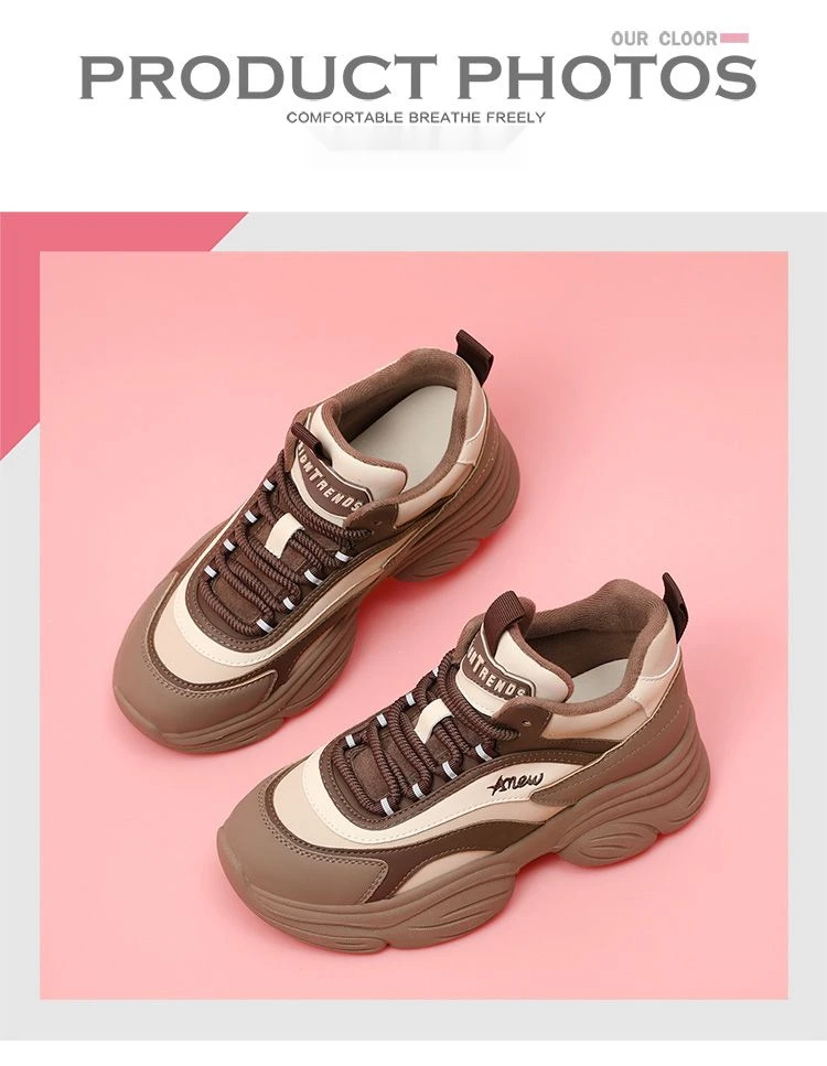 Women's Casual Shoes Comfortable Thick Sole Versatile Trainers_voghion.com