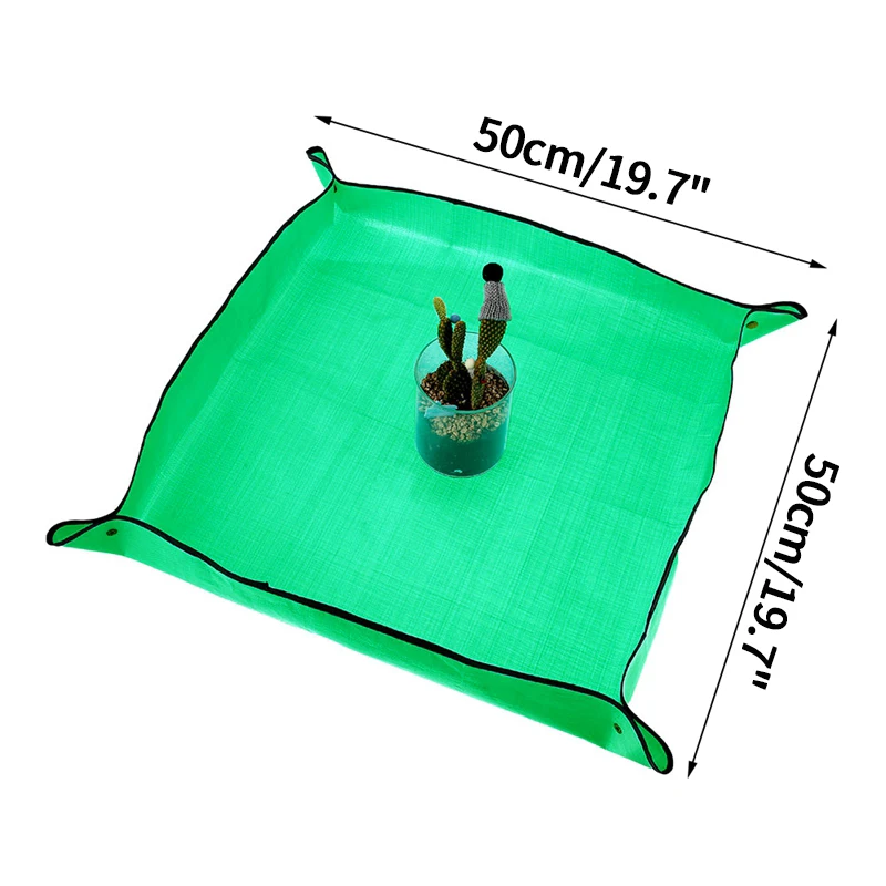 Waterproof Planting Mat Foldable Garden Mats PE Succulent Potting Tarp Gardening Potting Mat Reusable Transplanting PadPlanting Mat PE Gardening Mat Potted Plants Gardening Pad Waterproof Reusable Plant Flower Transplanting Mat Garden Mat 