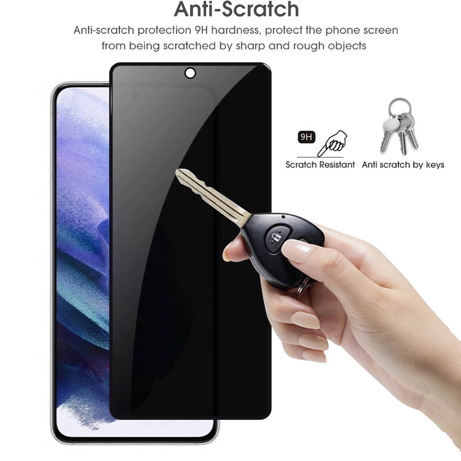 Anti-Spy Tempered Glass for Samsung Galaxy S23/S24/S25 Plus Ultra Easy to Install Privacy Screen Protectors Films for S25U S24U