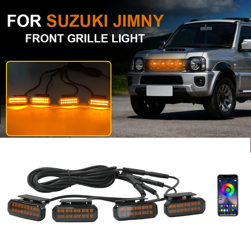 스즈키 짐니 JB64 JB74 2019 2020 2021 화이트 프론트 그릴 라이트 픽업..