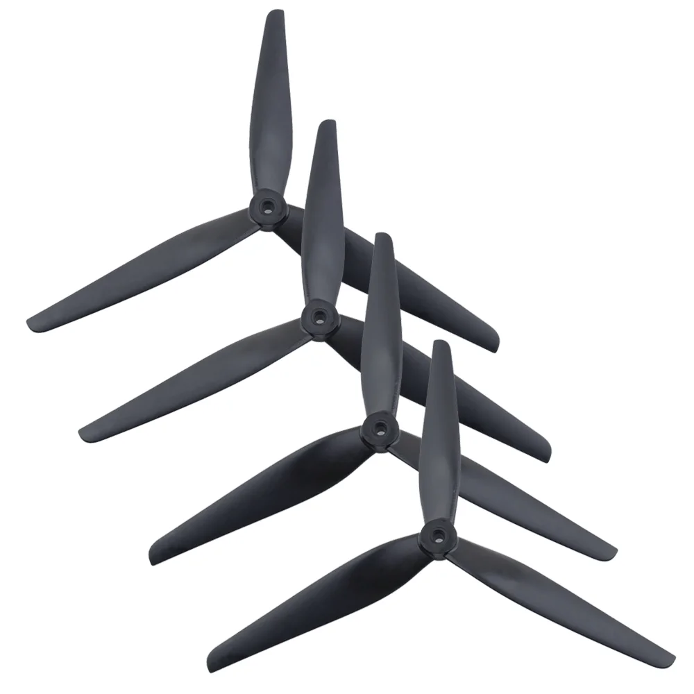4PCS HQProp 10X4.5X3 10inch 3 blade/tri-blade Drones Propeller Light Grey (2CW + 2CCW) Poly Carbonate for FPV RC Drones