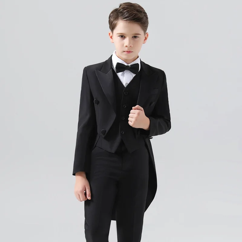 

Официальное детское платье, смокинг, костюм для мальчиков, ведущий, свадьба, пианино, костюм для вечеринки, детский смокинг, штаны, рубашки, галстук-бабочка, комплект одежды