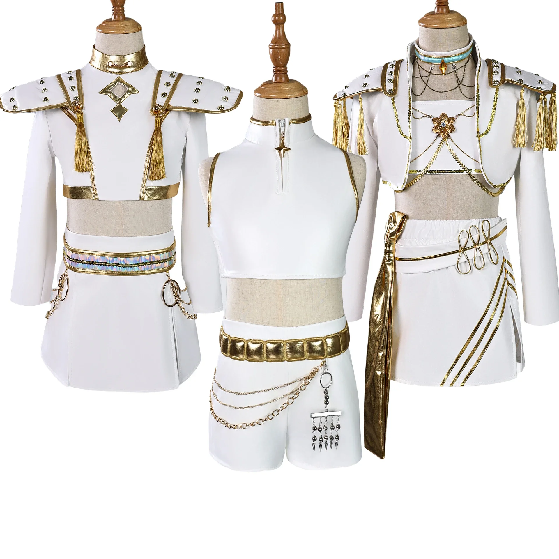 Anime HUNTRIX K-POP Rumi Cosplay Demon Hunters Mira Zoey White Stage ...