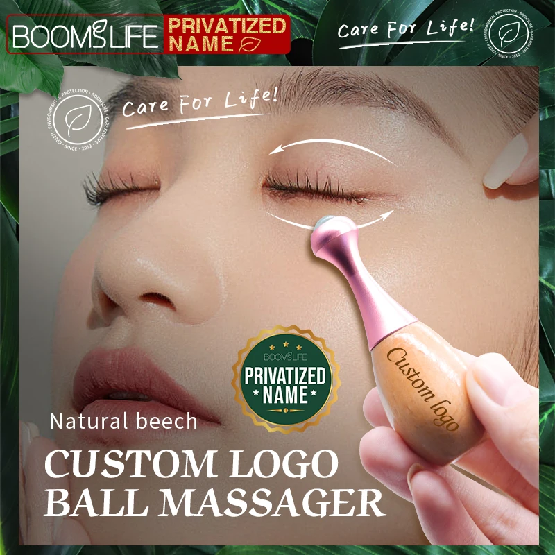 Wood Roller Massage Eye Face Spa Therapy Facial Lifting Maderoterapia Massage Stick Roll-ball Anti Cellulite Neck Skin Care Tool