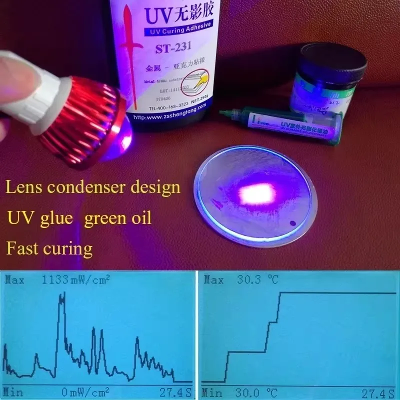 Purple Light Multifunctional High Quality Manicure UV Glue Curing Lamp 365nm 395nm 405nm Resin Green Oil Phone PCB Circuit Board