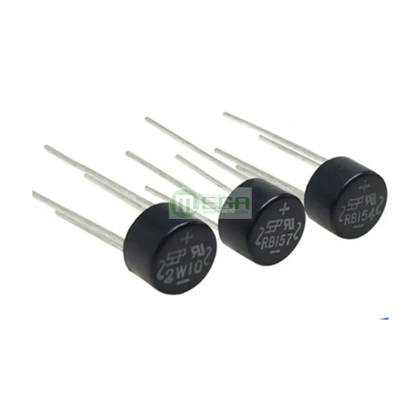 

100 PCS 2W10 RB154/RB157 1.5A/2A 1000V 2A 1000V Bridge Rectifier High-Speed