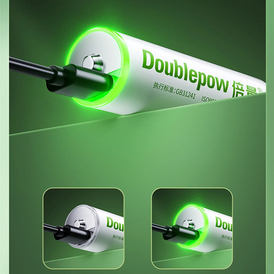 Nova Bateria Recarregável de Lítio Recarregável Usb 1.5v aa 2750mwh com Cabo tipo c para Carregamento Rápido - Image 5