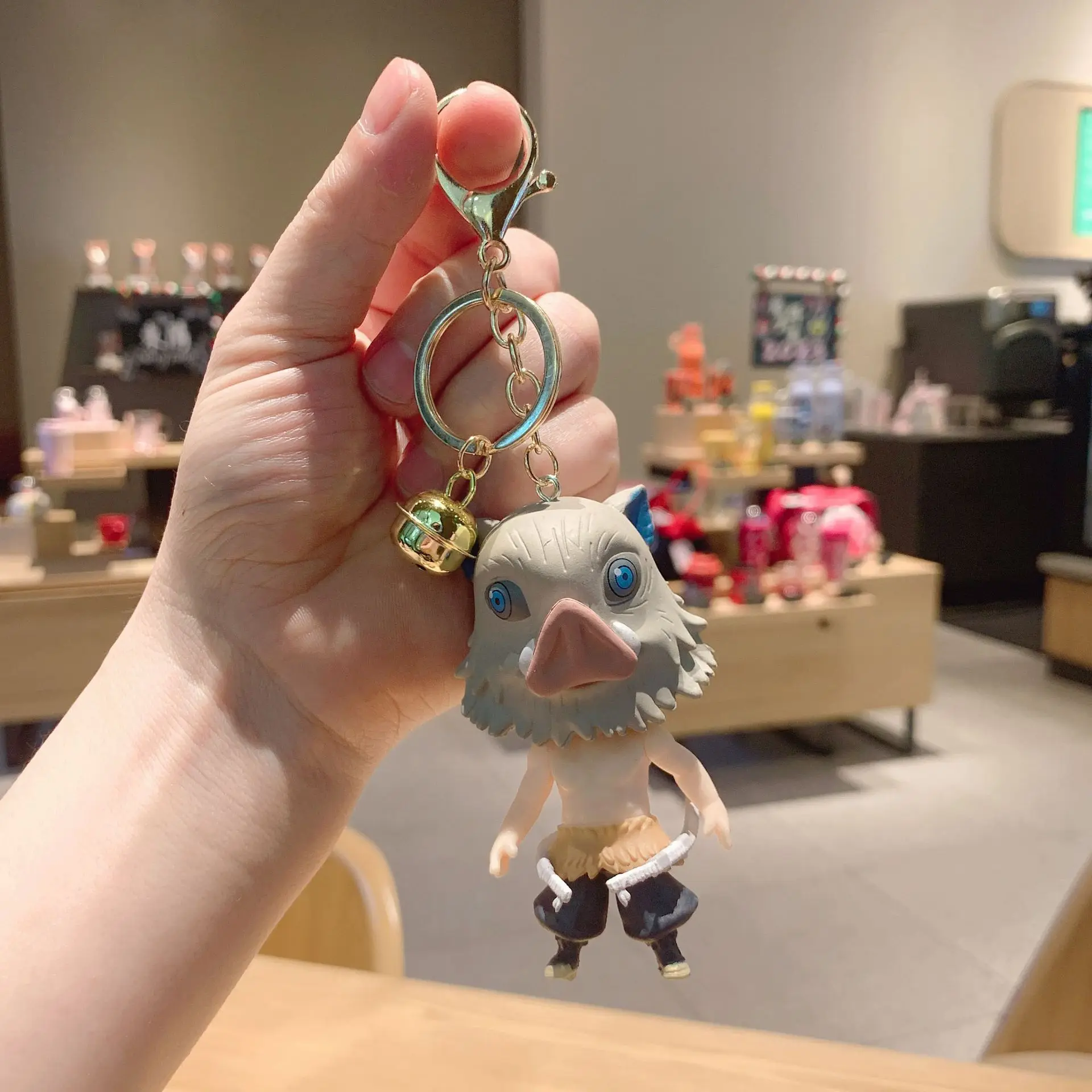 Demon Slayer Inosuke Hashibira Acrylic Keychain - Officially Licensed Anime Manga Accessory With Charm