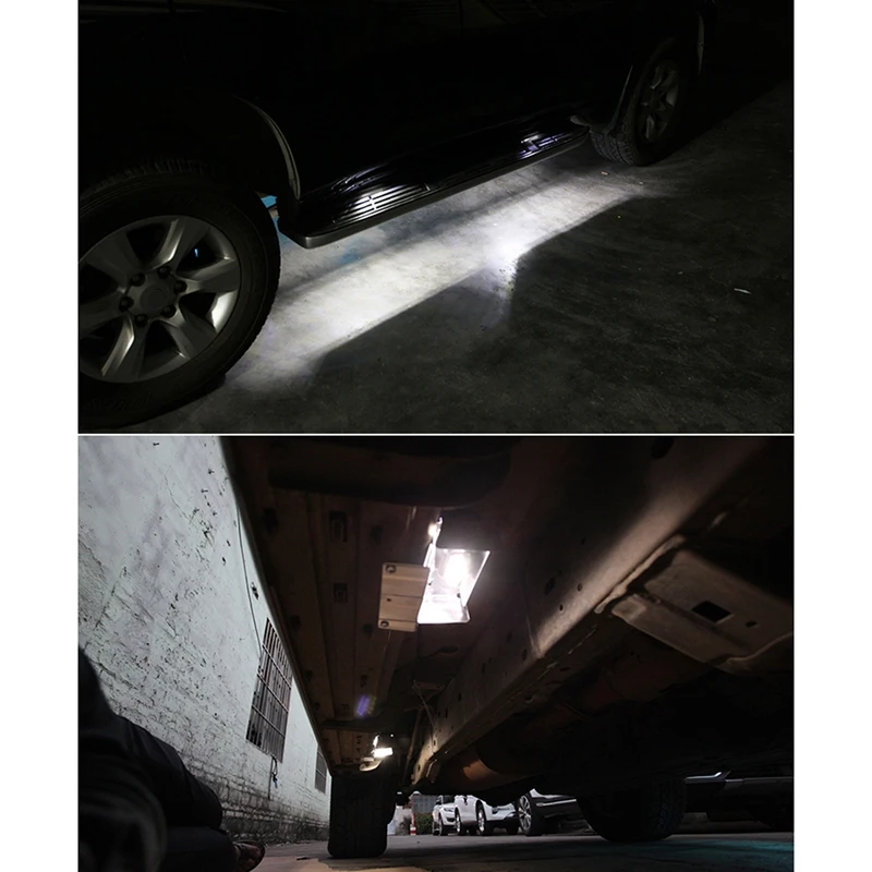 1X(4Pcs Car LED Door Side Step Running Board Lights for Land
